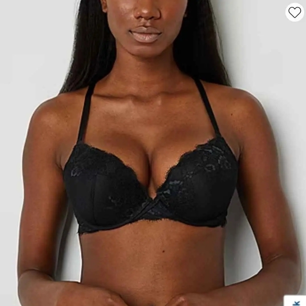 NWT Elegant Ambrielle Black Lace Bra ~36DD